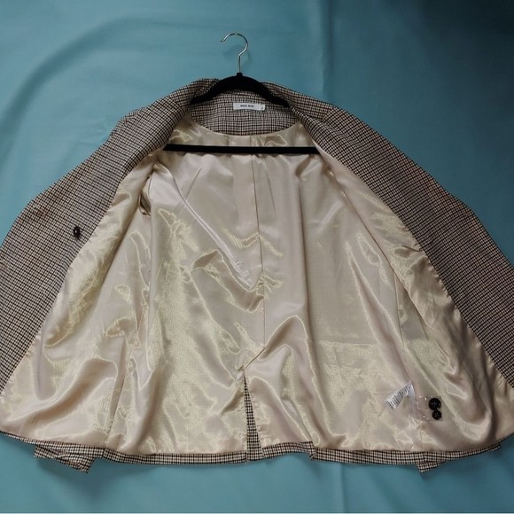 NWOT Mod Ref Recognition Pocketed Double Breasted Plaid Blazer - Picture 8 of 12